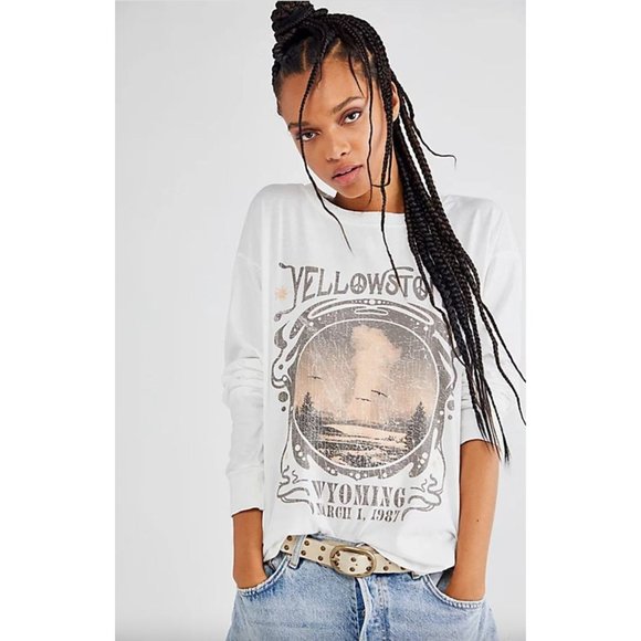 Free People Tops Free People Girl Dangerous Yellowstone Tour Long